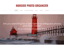 Tablet Screenshot of hoosierphotoorganizer.com